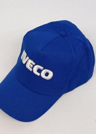 Кепка iveco (синя) літо1 фото