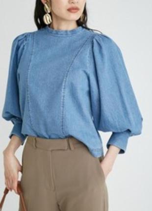 Стильная женская джинсовая блуза1 фото