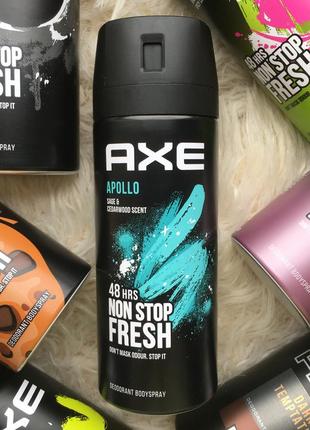 Axe apollo 48h non stop fresh дезодорант спрей мужской для мужчин акс1 фото