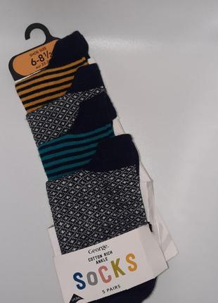 Носки шкарпетки набор 4 пары george р. 23-26