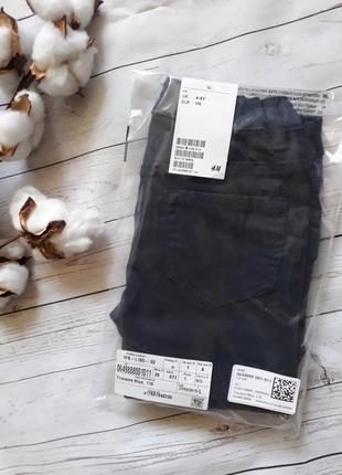 Синие треггинсы, джинсы на 4-5 лет h&m6 фото