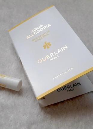 Guerlain aqua allegoria bergamote calabria💥оригинал миниатюра пробник mini spray 1 мл книжка8 фото