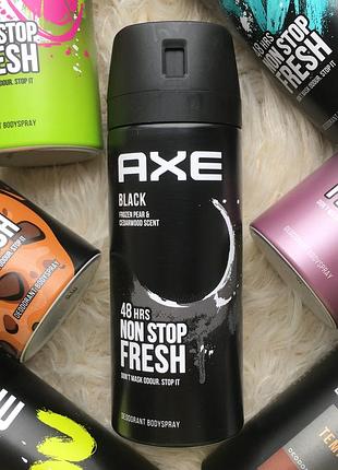 Axe black 48h non stop fresh дезодорант спрей чоловічий для чоловіків з ароматом