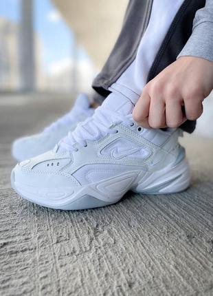 Женские кожаные кроссовки nike m2k tekno "white"#найк