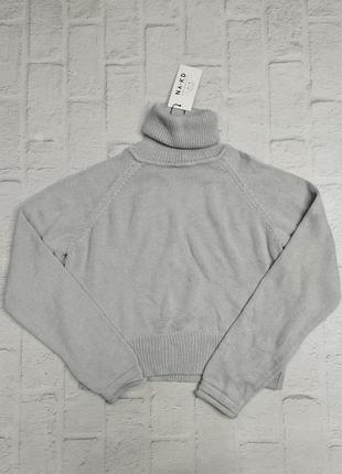Свитер с горлом котон укороченный s/m/l
