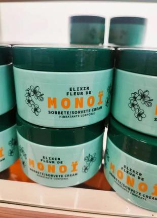 Зволожувальний крем-сорбет для тіла з ароматом квітів моної elixir fleur de monoè, 250 мл, запалення