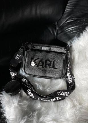 Женская сумка karl lagerfeld pochette black