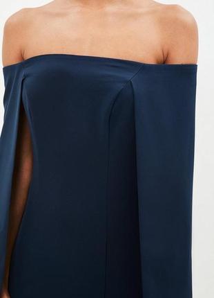 ‼️ розпродаж ‼️ ексклюзивне випускне плаття з рукавами кейп преміум колекції3 фото