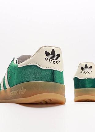 👟 кеды женские adidas gazelle green velvete адидас / наложка bs👟2 фото