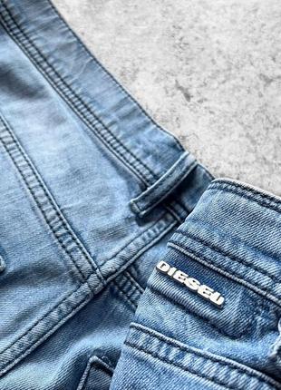 Diesel men’s tepphar slim-carrot blue denim jeans завужені джинси5 фото