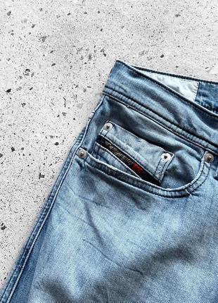 Diesel men’s tepphar slim-carrot blue denim jeans завужені джинси6 фото