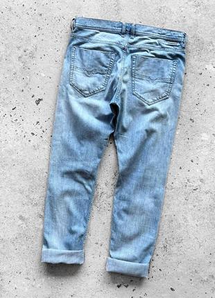 Diesel men’s tepphar slim-carrot blue denim jeans завужені джинси3 фото