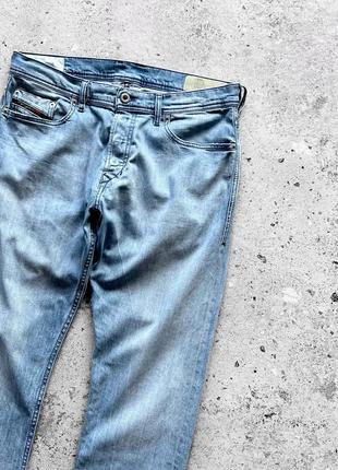 Diesel men’s tepphar slim-carrot blue denim jeans завужені джинси2 фото