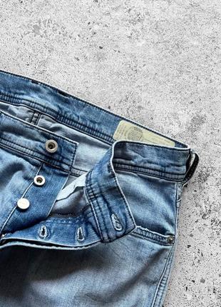 Diesel men’s tepphar slim-carrot blue denim jeans завужені джинси7 фото