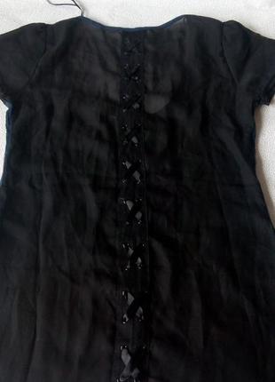 Блузочка футболка з оригінальною шнурівкою на спинці4 фото