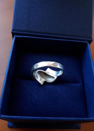 Серебряная обручка кольцо 925° капельное серебро 16 р. подарок5 фото