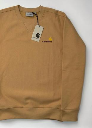 Світшот carhartt american script sweat in dusty h brown