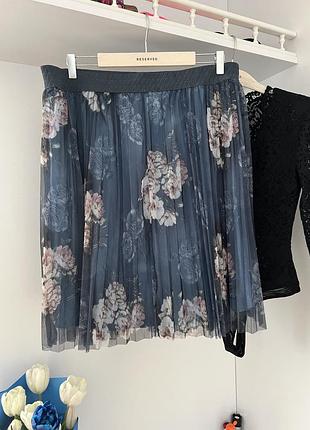 Нарядная юбка плиссе батал marks & spenser