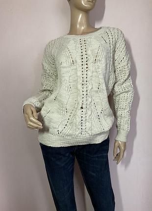 Красивый ажурный свитер/s- m/ brend pura moda