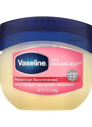 Vaseline baby healing jelly, засіб для захисту шкіри, вазелін (368 г)1 фото