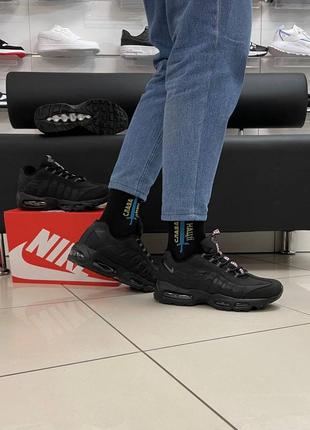 Мужские кроссовки nike air max 95 black3 фото