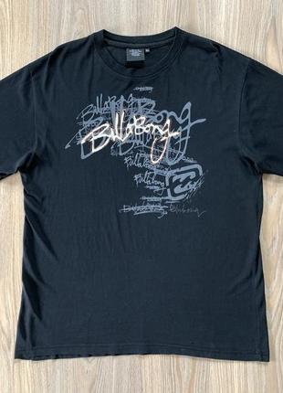 Мужская винтажная хлопковая футболка с принтом billabong2 фото