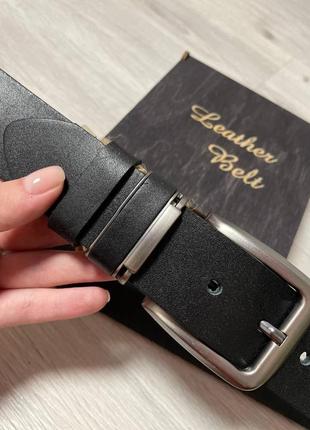 Ремень пояс мужской кожаный / ремень пояс мужественный кожаный