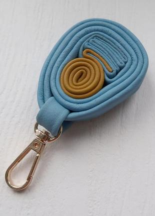 Брелок шкіряний жовто-блакитний «украіна"брелок кожаный для ключей