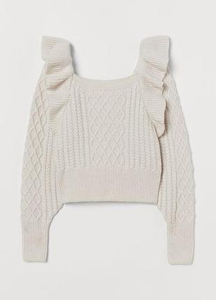 Неймовірний укорочений світер з воланами