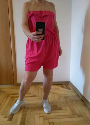 Классный легкий яркий комбинезон. размер 20-22