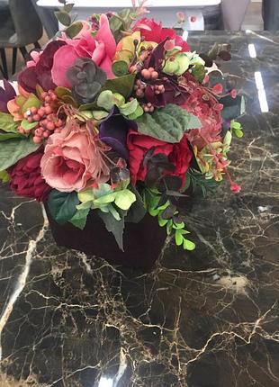 Декор- шкатулка "персик"