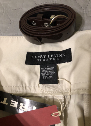 Новые, элегантные, качественные, практичные брюки larry levine stretch, р. 14 (хl-ххl)5 фото