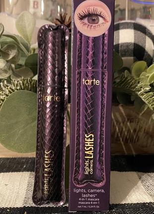 Туш для вій tarte lights camera lashes 4 in 1 mascara black 7ml2 фото