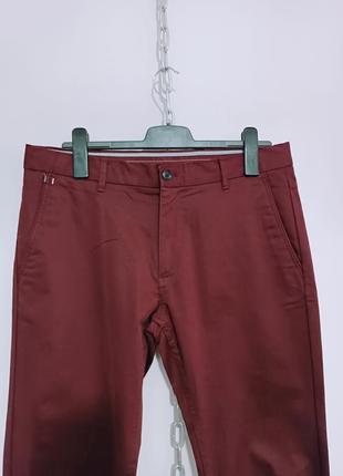 Мужские брюки чинос цвета бургунди, zara man eur 42, 180/84 cm6 фото
