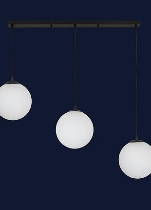 Люстра в стиле лофт 756glass200f-3 bk+wh (700)