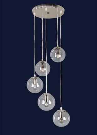 Люстра в стилі лофт 756pr150f-5 cr+cl (290)