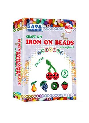 Набір для творчості магніти з термомозаїкою фрукти умняшка (tm-020)