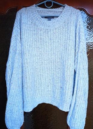 Тепла вязана кофта светр