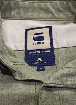 G-star raw мужская рубашка мятно зеленого цвета размер m6 фото