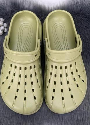 Сабо крокси жіночі м'яка піна оливковий прогрес україну