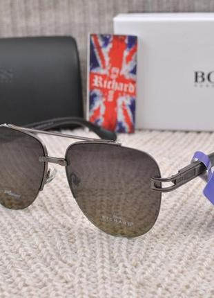 Фирменные солнцезащитные очки  капля авиатор thom richard tr9502