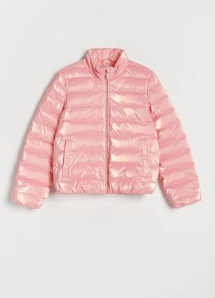 Стильна брендова демісезонна курточка з блиском 🌸