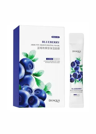 Зволожуюча маска для обличчя з чорницею bioaqua blueberry mask