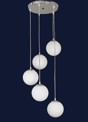 Люстра в стилі лофт 756pr150f-5 cr+wh (290)