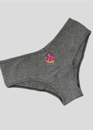 Трусики чикстер в рубчик pink victoria's secret 💞