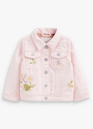 Джинсова куртка від next❤️ (3міс-7років)4 фото