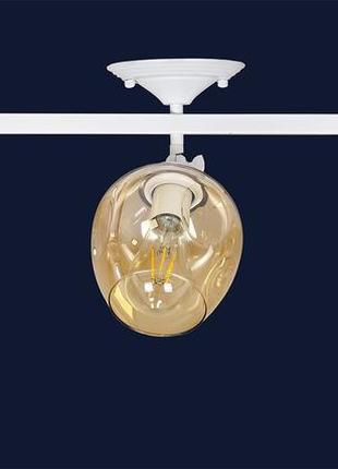 Люстра потолочная на три  плафона на планке 756xpr0231f-3 wh+br