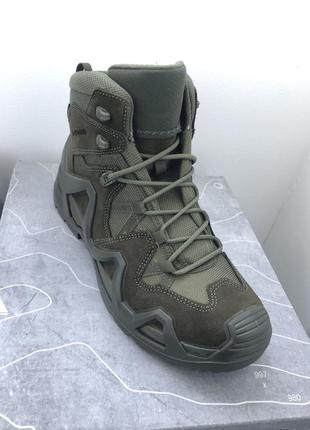 Тактичні середні ботинки lowa zephyr gtx mid мк2  ranger green / зелені/ олива 41/42/43.5/44/45