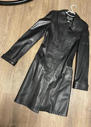 Плащ натуральная кожа