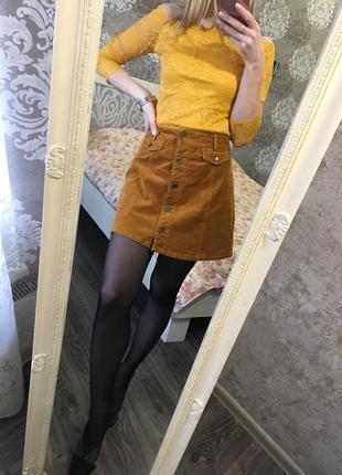 Гіпюрова блузка з відкритими плечима